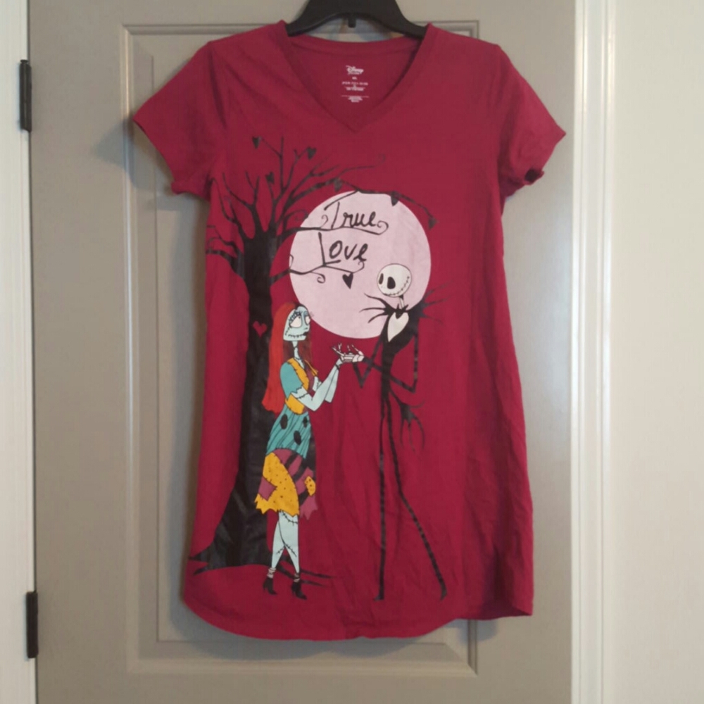 Nightmare Before Christmas Long Pajama Shirt